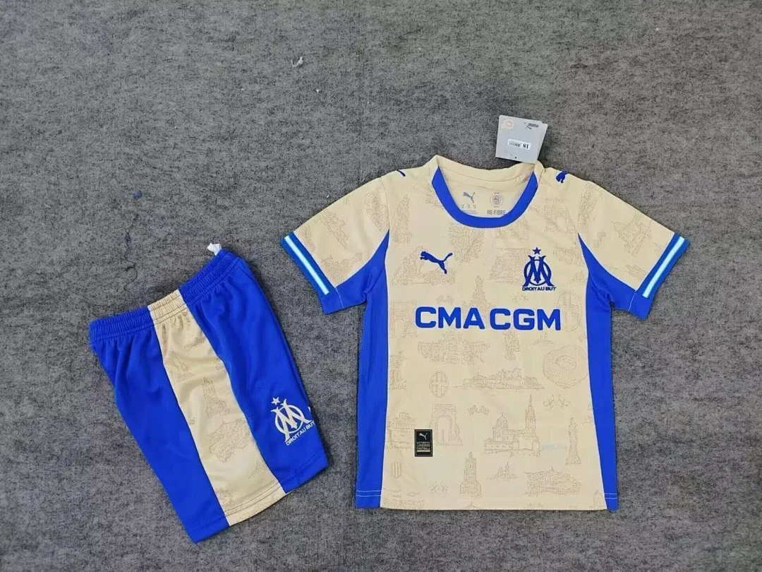 Marseille 2025/26 Fourth Kids Kit