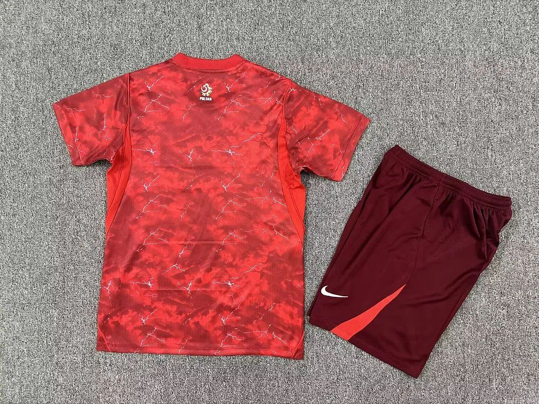 Poland 2026 Away Kids Kit Red