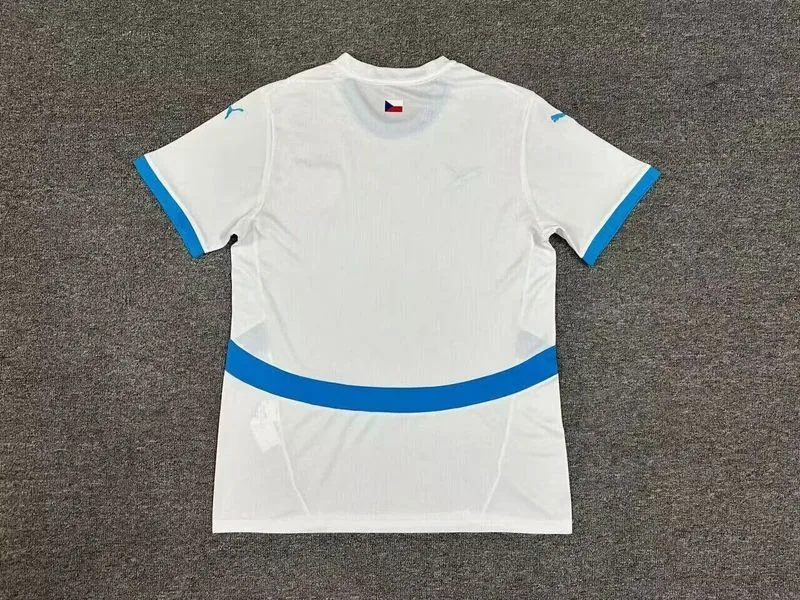 Czech Republic 2024 Away Shirt Short Sleeve White