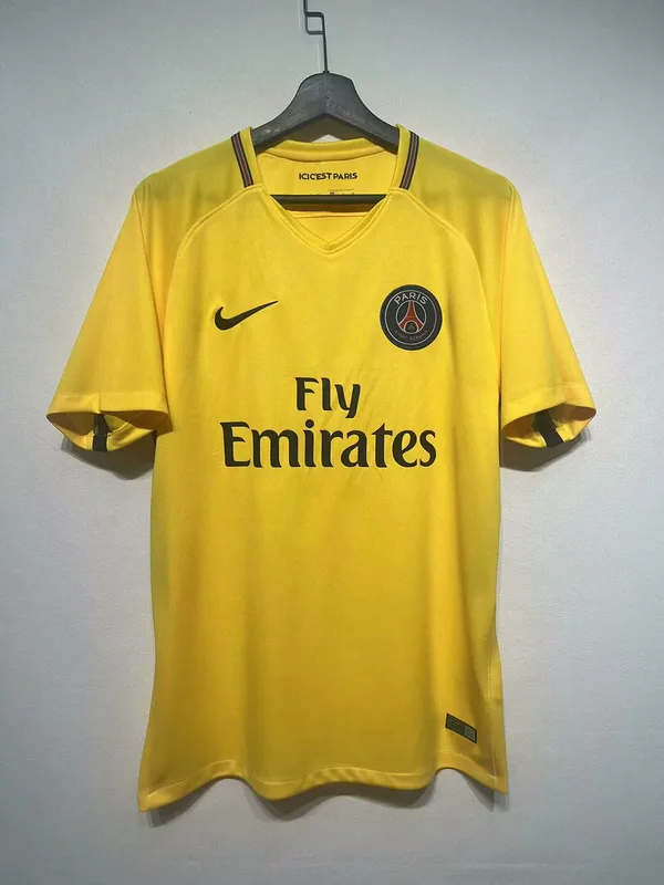 Paris Saint-Germain 2017/18 Away Shirt Yellow — 2