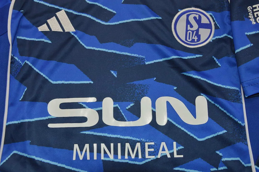 Schalke 04 2025/26 Home Kids Kit — 2