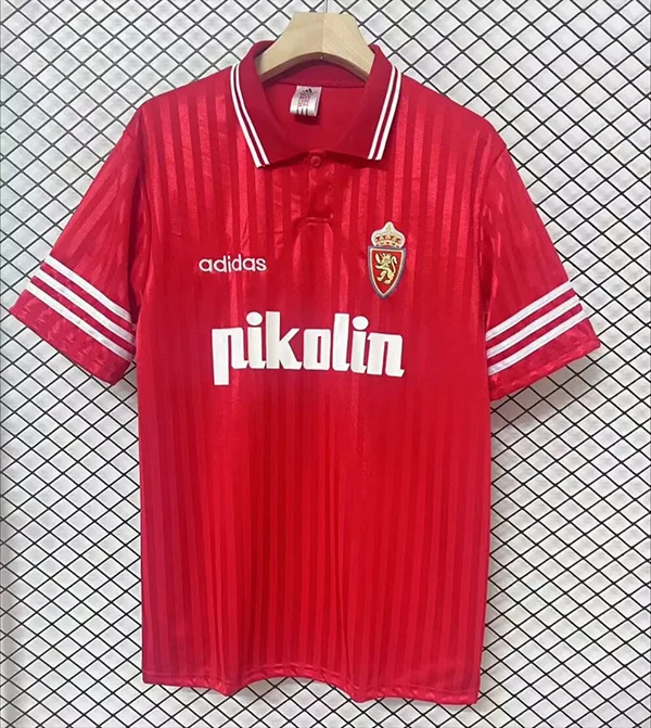 Real Zaragoza 1995/96 Away Shirt Red — 2