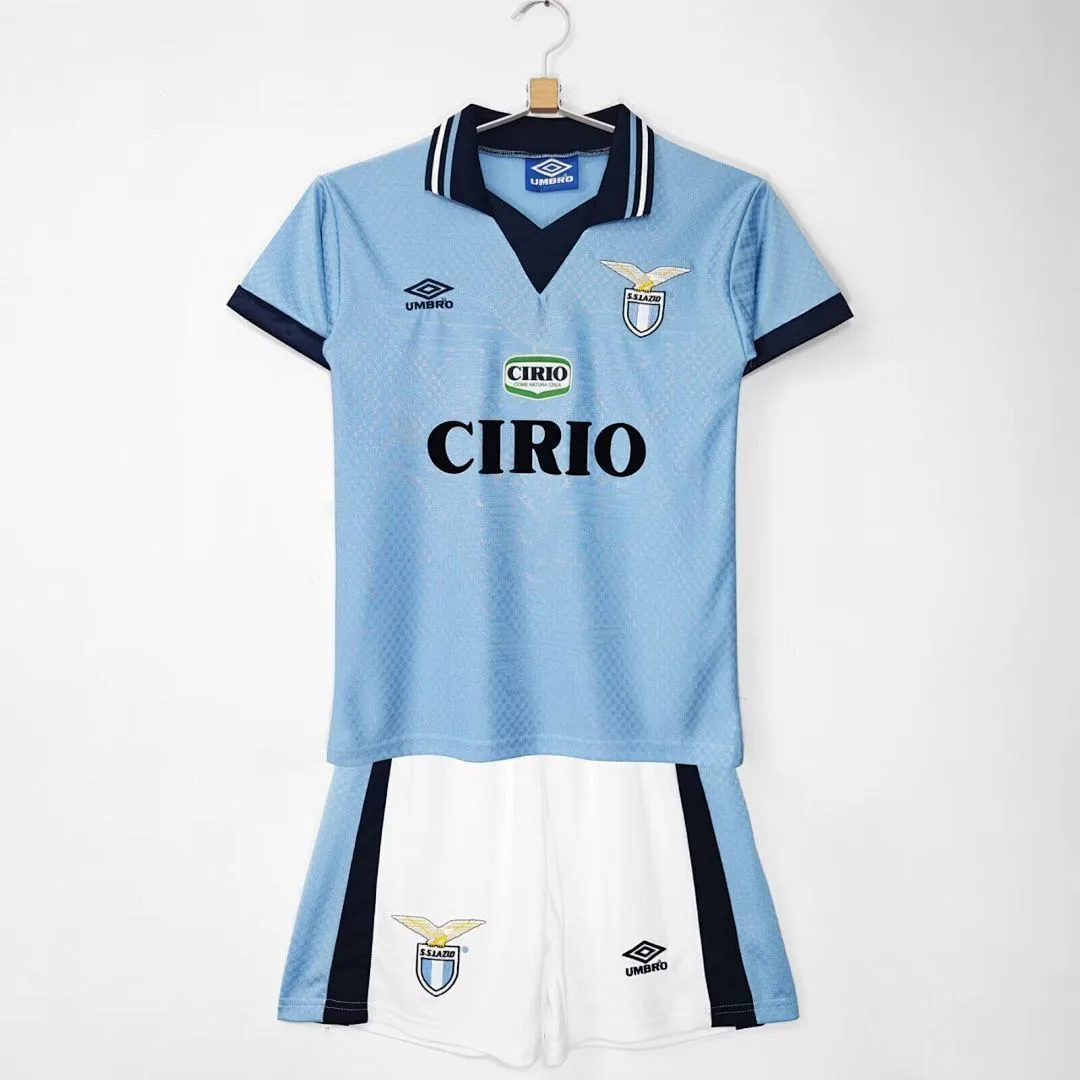 Lazio 1996/97 Primera Equipación Conjunto de Niño — 1
