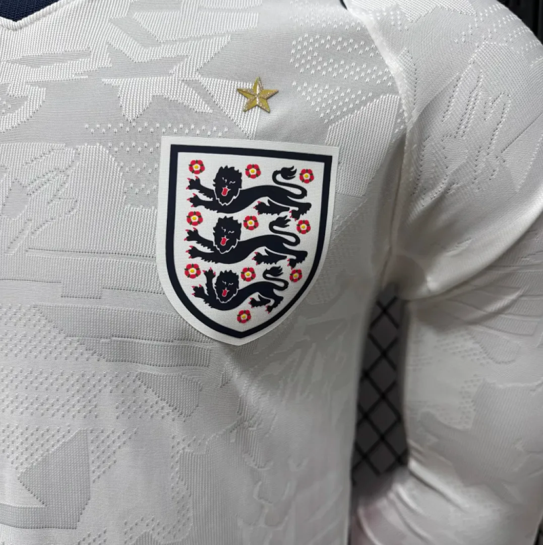 England 2026 Home Shirt Long Sleeve Player Version — 1