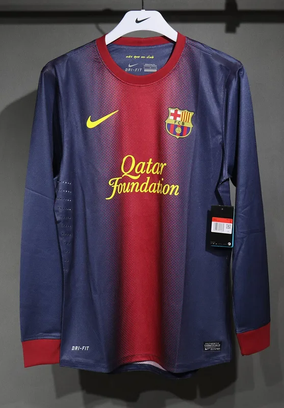 Barcelona 2012/13 Heim Trikot Langarm Spielerversion — 1