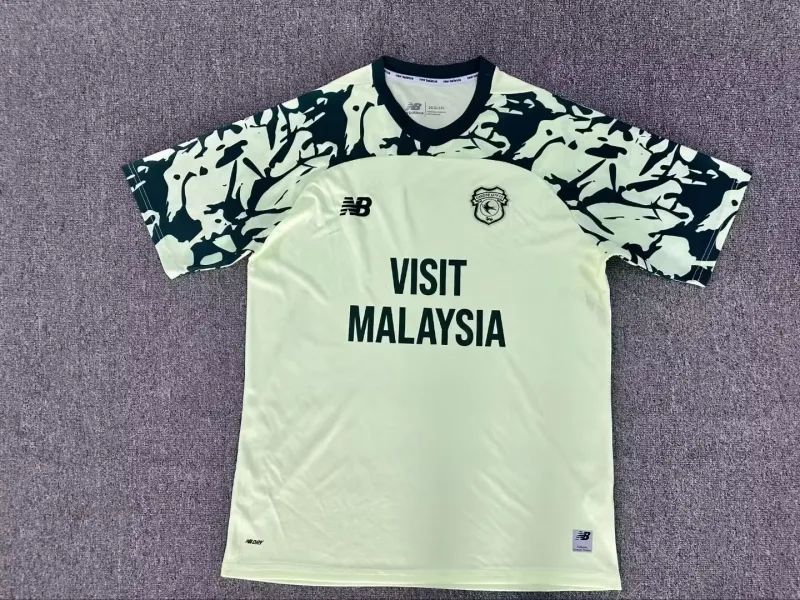 Cardiff City 2025/26 Extérieur Maillot Manches Courtes