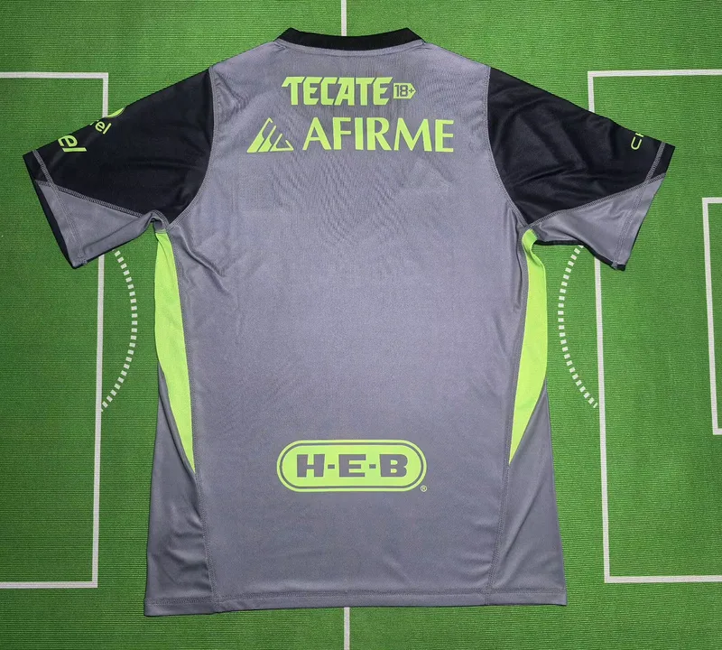 Tigres UANL 2025/26 Maillot Manches Courtes Grey