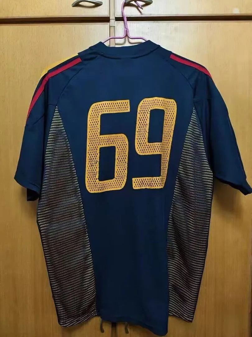 Spain 2002 Third Shirt Blue