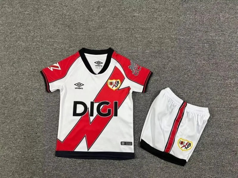 Rayo Vallecano 2025/26 Home Kids Kit