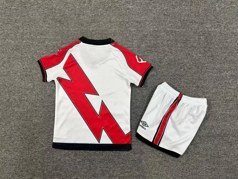 Rayo Vallecano 2025/26 Home Kids Kit — 2