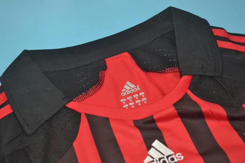 AC Milan 2007/08 Domicile Maillot Manches Longues — 2