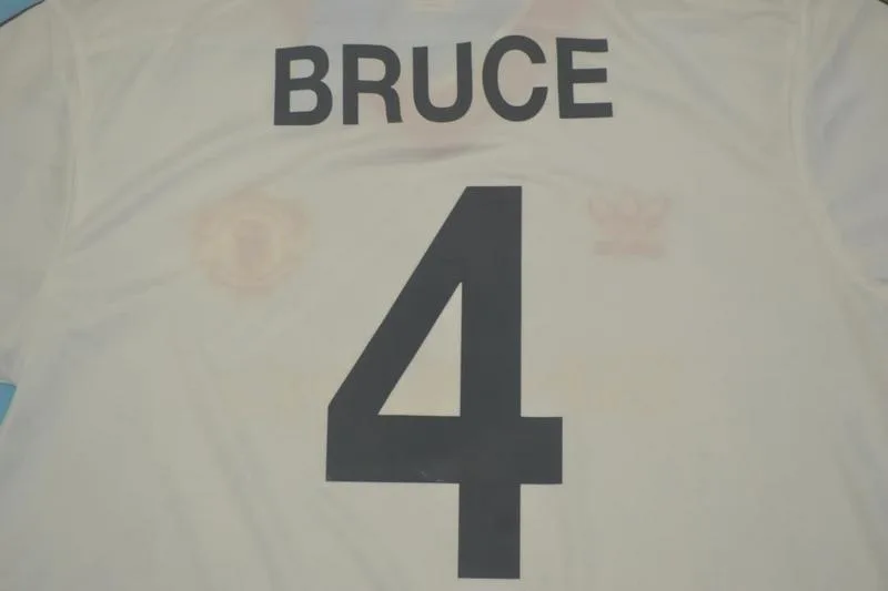 Manchester United 1986/88 Extérieur Maillot White — 2