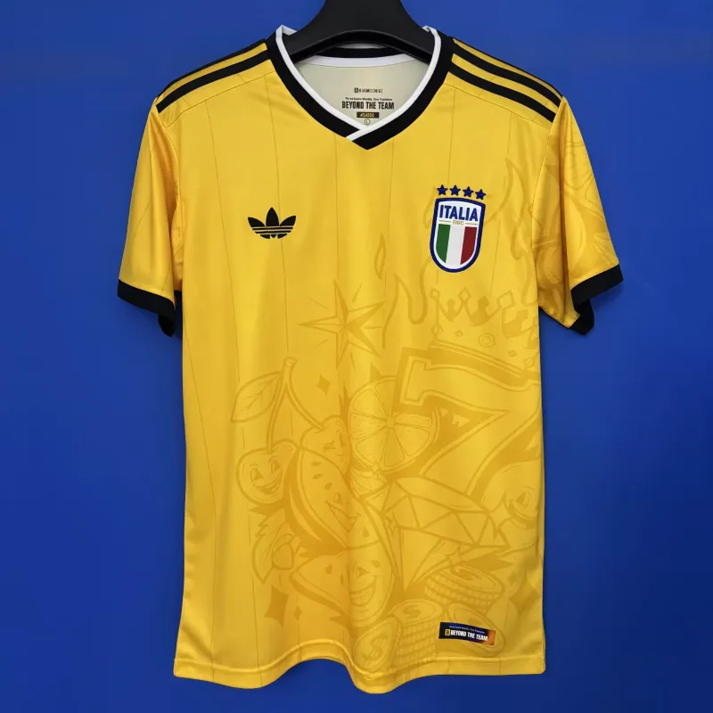 Italy 2026 Shirt Short Sleeve Special Edition Yellow