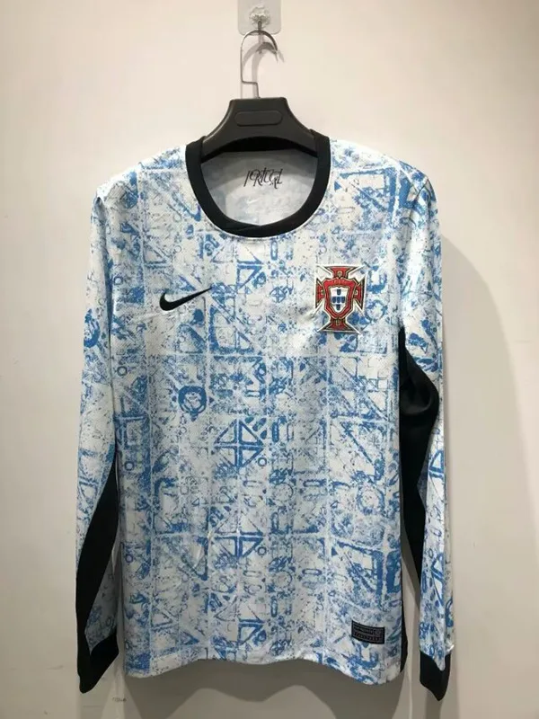 Portugal Segunda Equipación Camiseta Manga Larga Blue