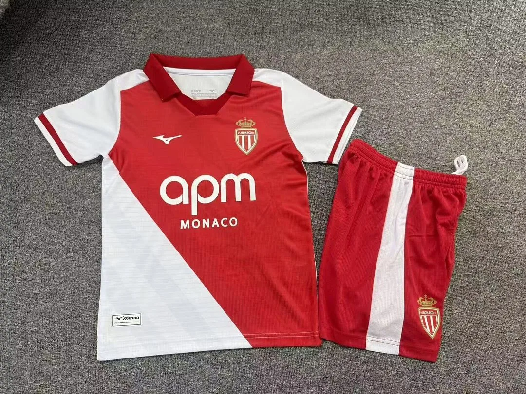 Monaco 2026/27 Home Kids Kit — 2