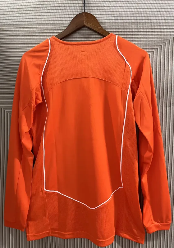 Pays-Bas 2004 Domicile Maillot Manches Longues — 2