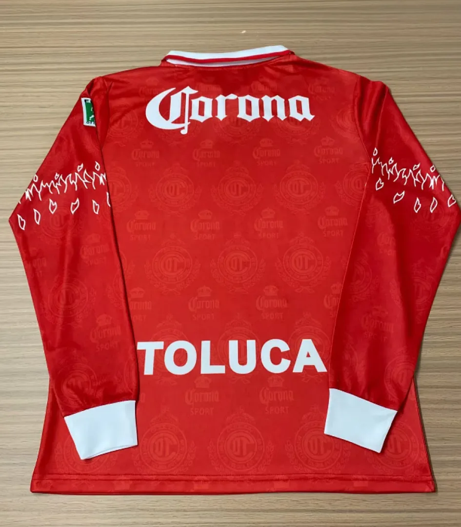 Toluca 1996/97 Primera Equipación Camiseta Manga Larga