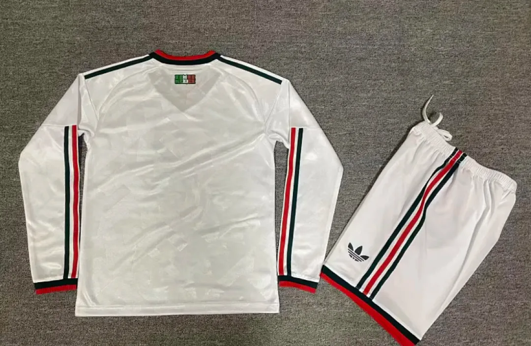 México 2026 Segunda Equipación Conjunto de Niño Manga Larga White — 1