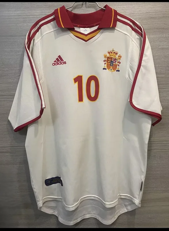 Spain 2000 Away Shirt White — 2