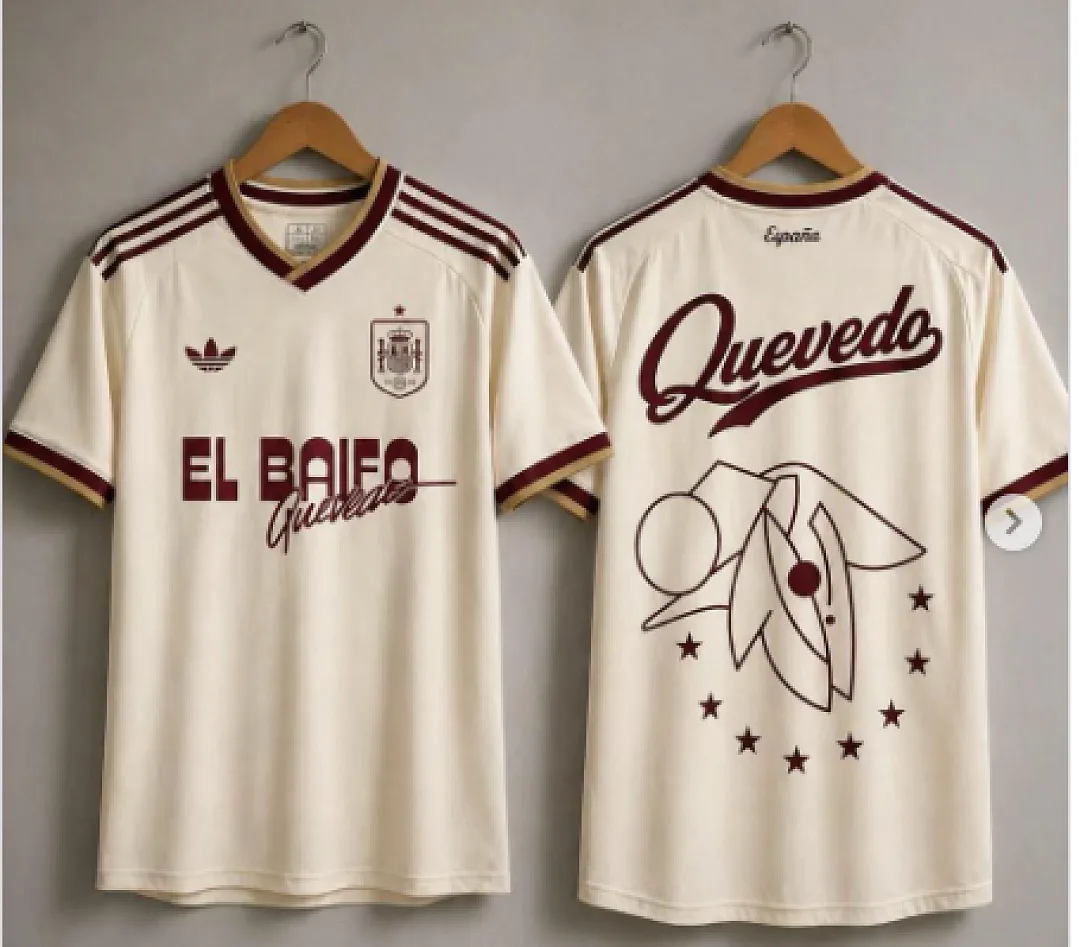 Espagne Maillot Manches Courtes El Baifo