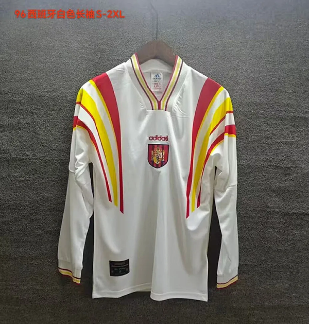 Spain 1996 Shirt Long Sleeve White — 2