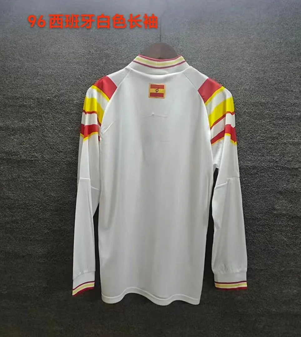 Spain 1996 Shirt Long Sleeve White