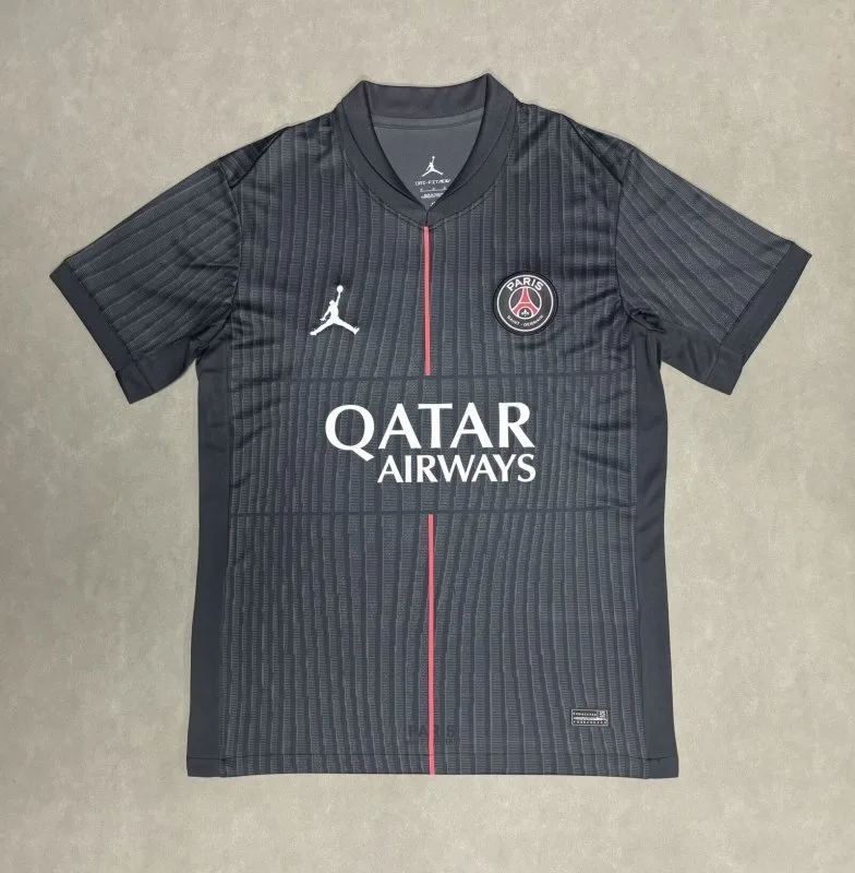 Paris Saint-Germain 2025/26 Fourth Shirt Short Sleeve Black — 2