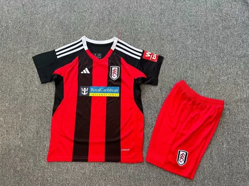 Fulham 2024/25 Away Kids Kit Black