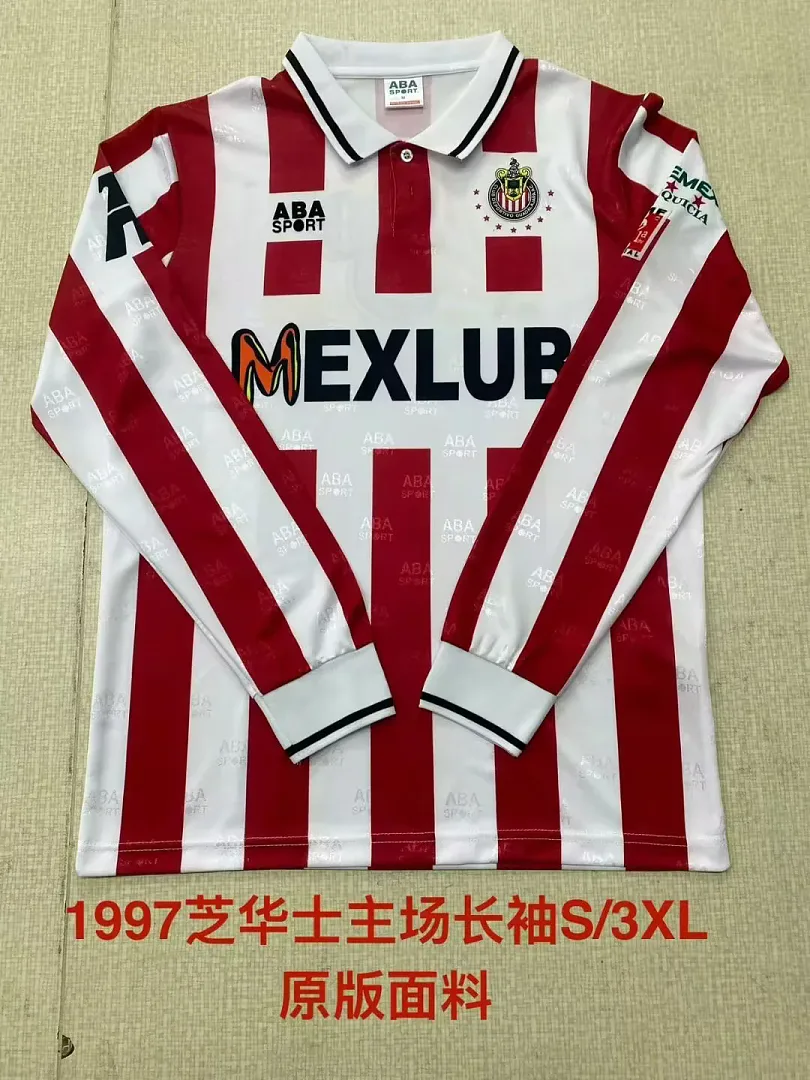 Chivas Guadalajara 1997 Home Shirt Long Sleeve
