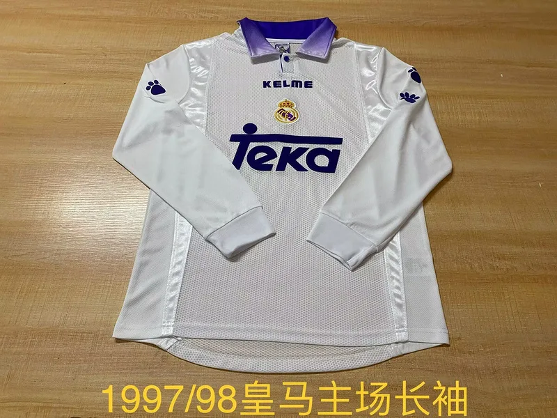 Real Madrid 1997/98 Home Shirt Long Sleeve