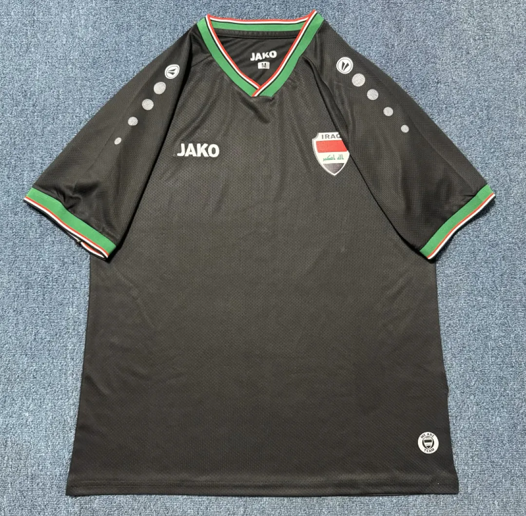 Irak 2026 Tercera Equipación Camiseta Black — 2