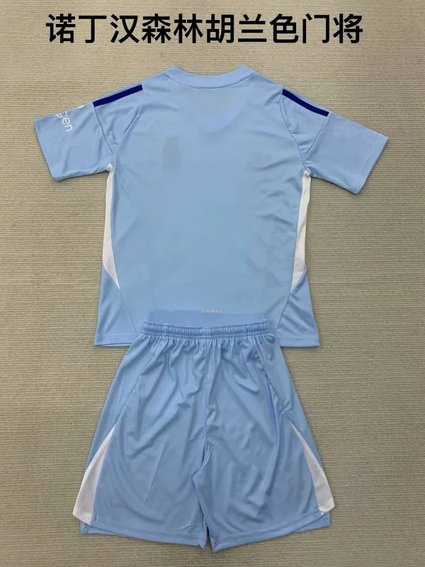 Nottingham Forest 2024/25 Goalkeeper Kids Kit Blue