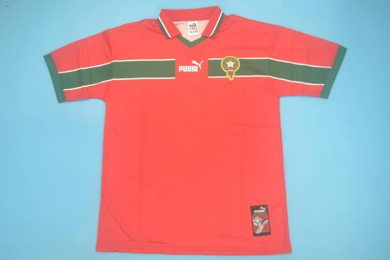 Morocco 1998 Home Shirt Red