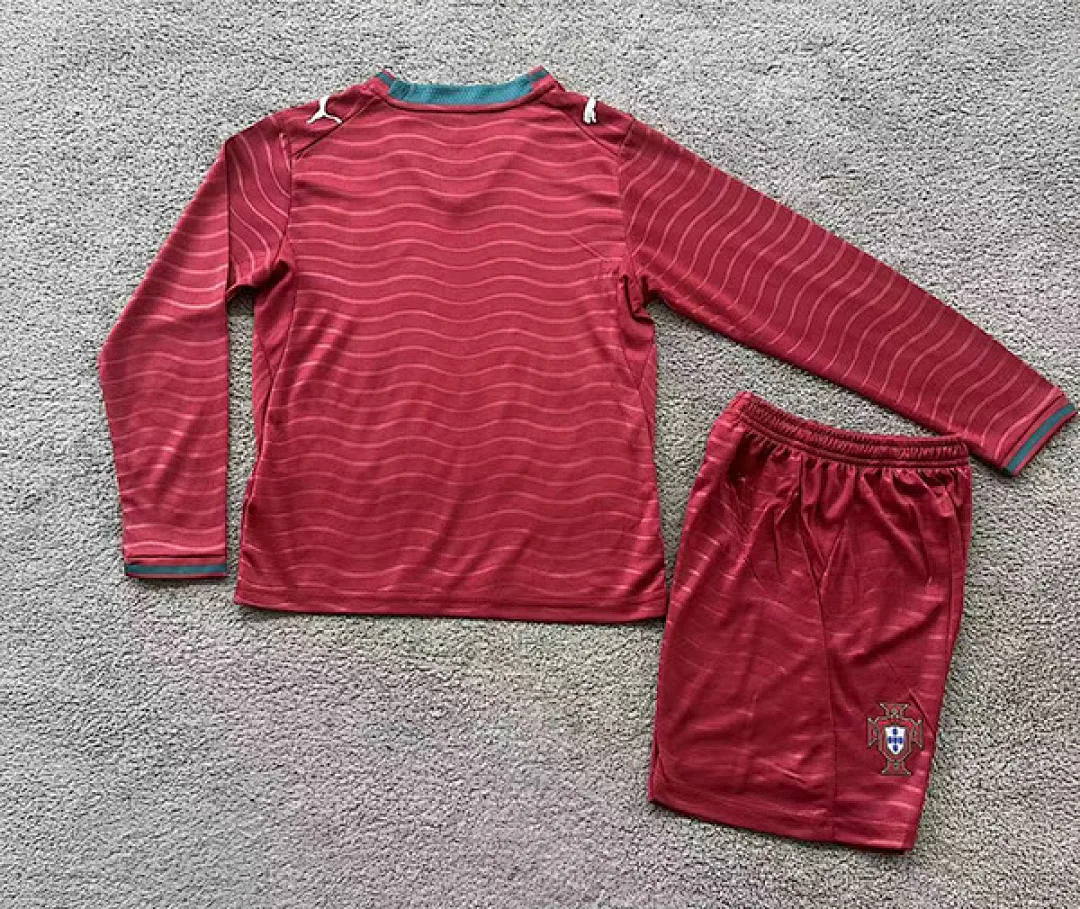 Portugal 2026/27 Primera Equipación Conjunto de Niño Manga Larga — 2