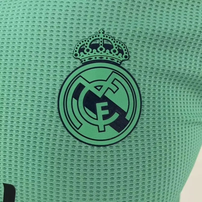 Real Madrid 2019/20 Third Shirt Player Version Green