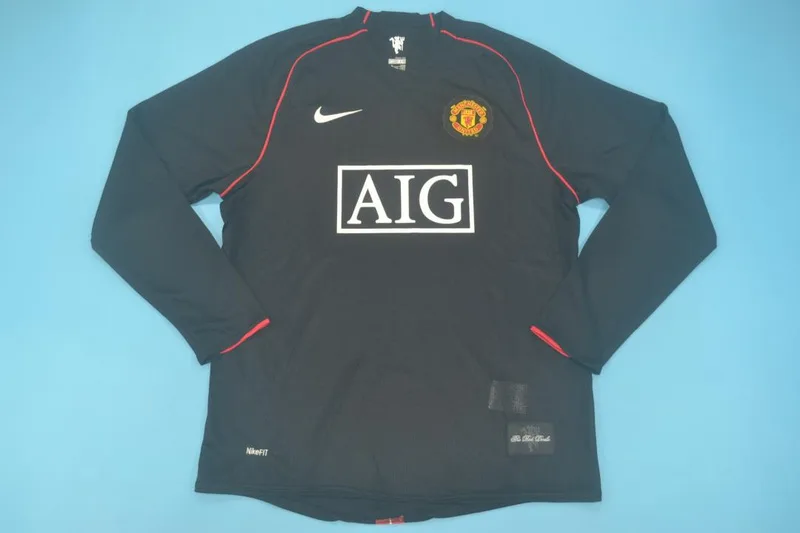 Manchester United 2007/08 Away Shirt Long Sleeve
