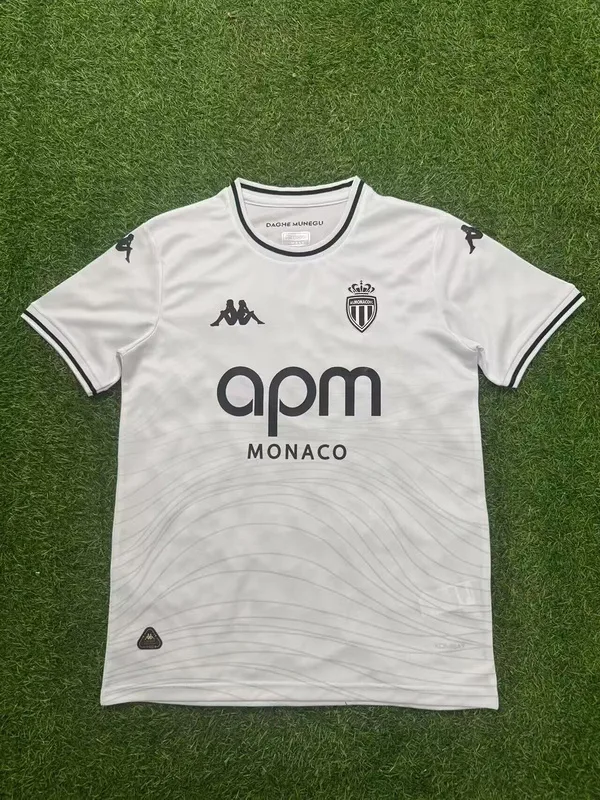 Monaco 2025/26 Away Shirt White — 2