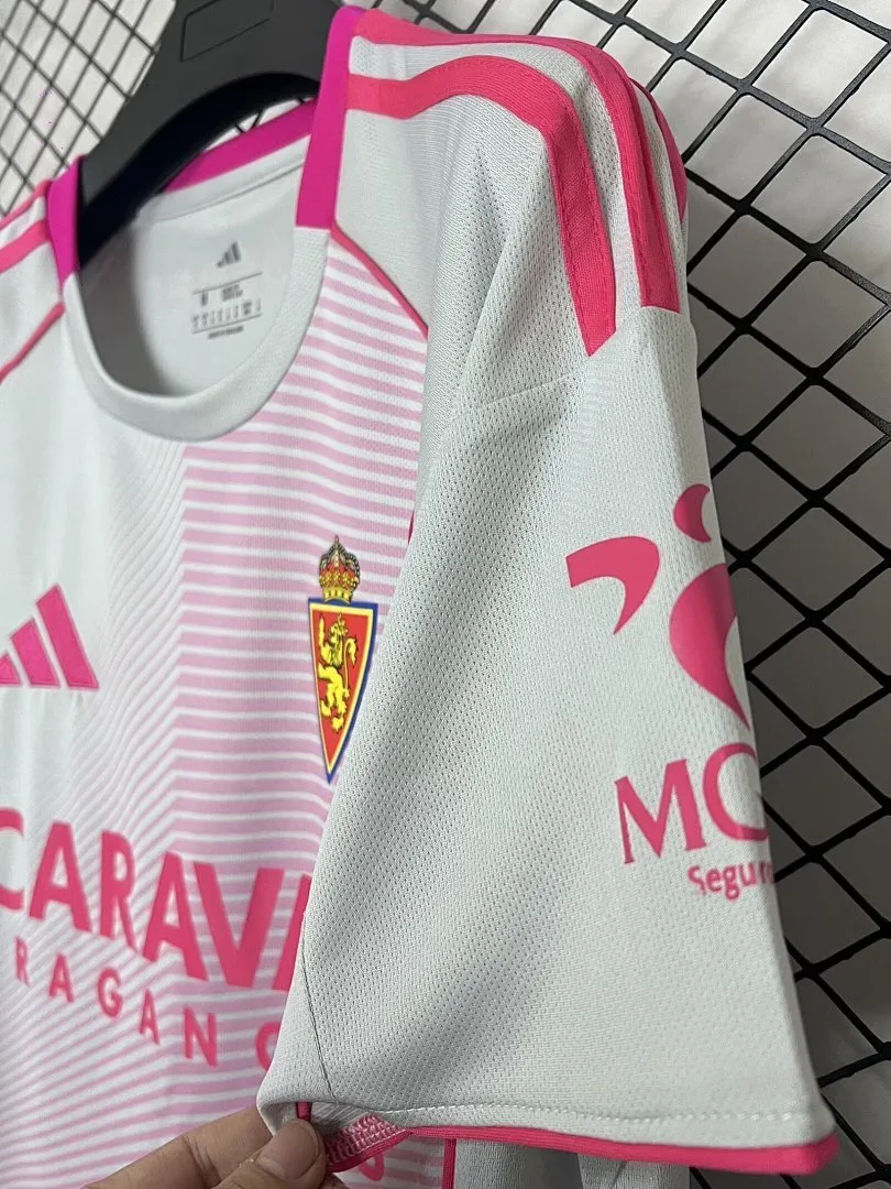 Real Zaragoza 2025/26 Shirt Short Sleeve Pink — 2