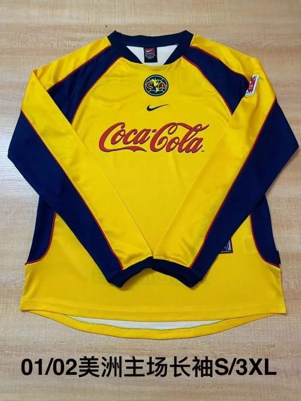 Club América 2001/02 Home Shirt Long Sleeve