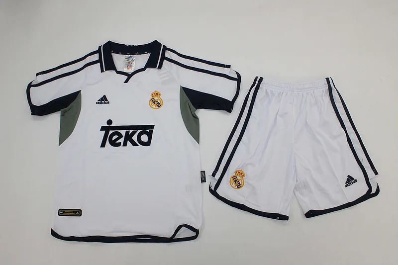 Real Madrid 2000/01 Home Kids Kit