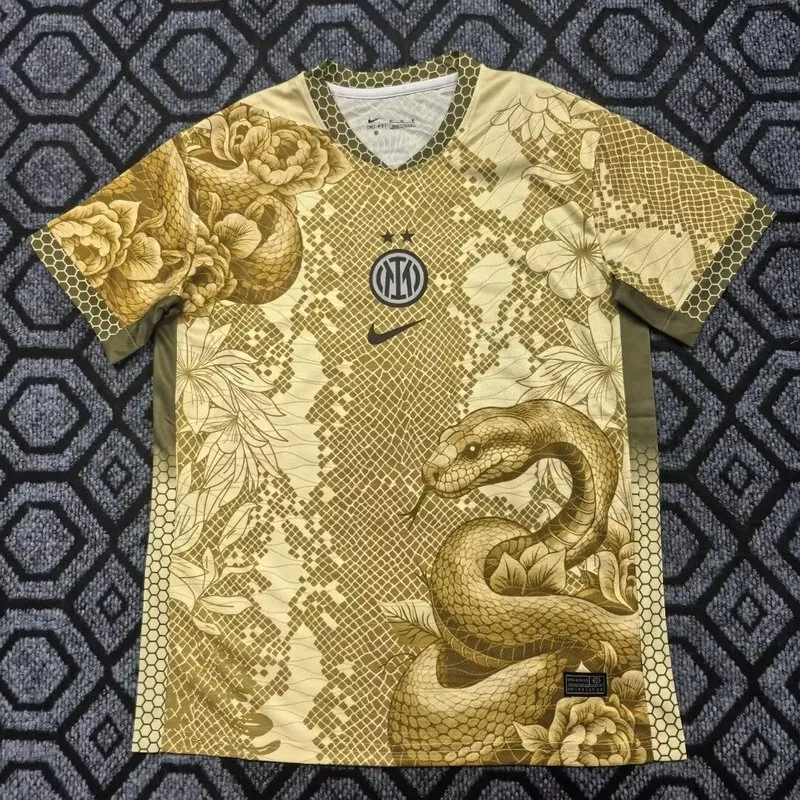 Inter Milan 2025/26 Shirt Short Sleeve Special Edition Gold
