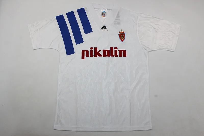 Real Zaragoza 1992/93 Heim Trikot White