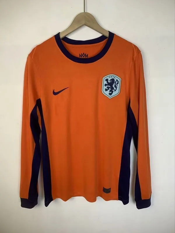 Pays-Bas 2024/25 Domicile Maillot Manches Longues