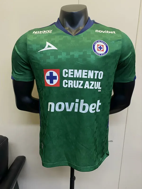 Cruz Azul 2025/26 Goalkeeper Shirt Player Version Green — 1