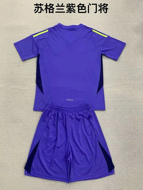 Écosse 2024 Gardien Ensemble Enfant Purple — 2