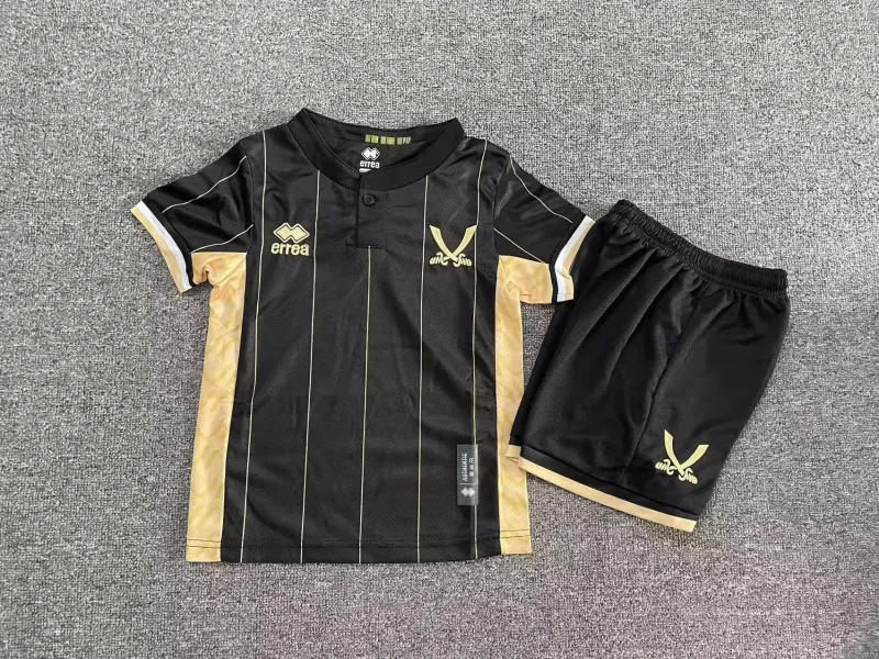 Sheffield United 2025/26 Goalkeeper Kids Kit Black