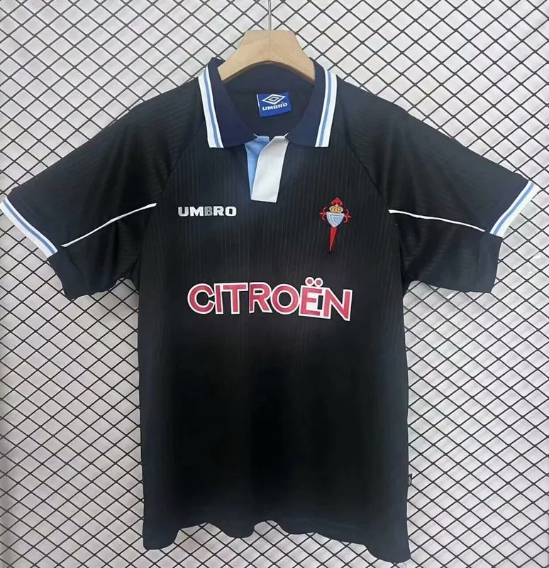Celta Vigo 1997/98 Away Shirt Black — 2
