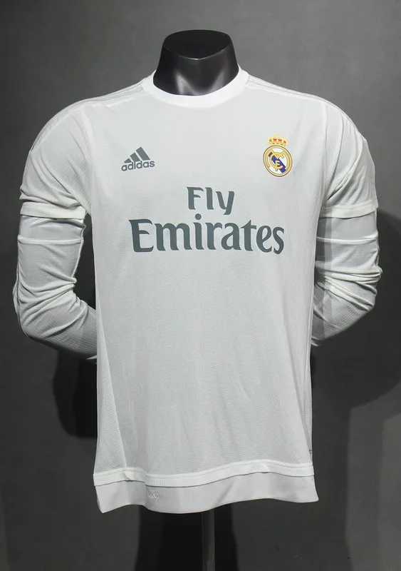 Real Madrid 2015/16 Primera Equipación Camiseta Manga Larga Versión Jugador