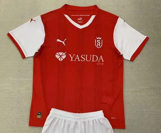 Reims 2024/25 Primera Equipación Camiseta Manga Corta — 2