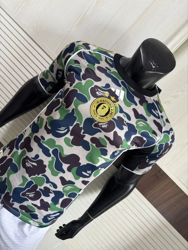 Ad X Bape Shirt Player Version Green Adidas — 1